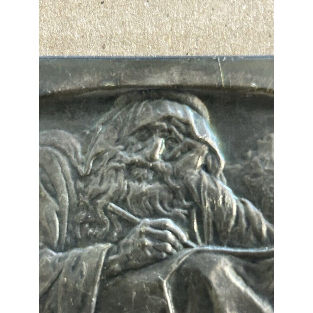BORIS SCHATZ ART THE REPENT “Netilat Lulav” 2 Bronze PLAQUES Only - Picture 4 of 12